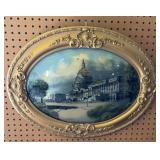 VTG REVERSE PAINTING ï¿½ US CAPITOL BUILDING