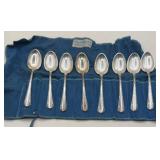 SET OF 8 STERLING SILVER SPOONS
