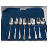 EIGHT STERLING FORKS