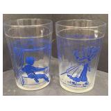 1-ANCHOR HOCKING  NURSERY RHYME GLASSES