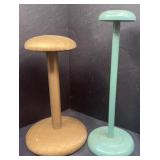 2 VTG HAT STANDS
