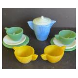 VTG AKRO AGATE CHIKDS DISH SET