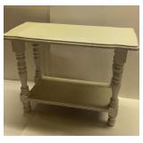 SMALL PAINTED WOODEN LAMP TABLE