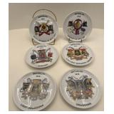 6 WATERLOO DRAGOONS PLATES