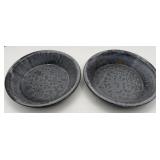 GRAY GRANITEWARE DISHES