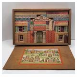 LATE 1940ï¿½S-BUILDING BLOCKS IN WOODEN BOX