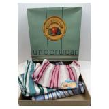 Three pairs of fruit of the loom vintage underwear