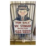 VTG REAL ESTATE METAL DOUBLE SIDED SIGN