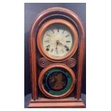 ANTIQUE INGRAHAM EIGHT DAY MANTLE CLOCK