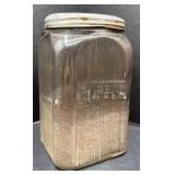 VTG HOOSIER CABINET COFFEE GLASS CANISTER