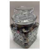 JAR OF OLD BUTTONS