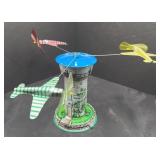 METAL AREODROME AIRPLANE TOY