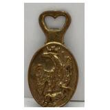 EAGLE FIRE INSURANCE CAST IRON BOTTLE OPENER.