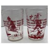 A PAIR OF NURSERY RHYME TUMBLERS