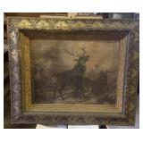 VTG Victor of the Glen Print -Gold Gilt Gezzo