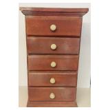 PRIMITIVE FIVE DRAWER TOOL CHEST