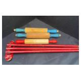 CHIKDS ROLLING PINS AND DRYING RACK