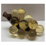 MID CENTRUY MODERN  GLASS GRAPES