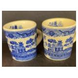 BLUE WILLOW  FARMERS MUG  JAPAN