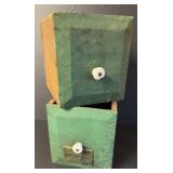 2-PRIMITIVE HARDWARE STORE BOXES