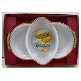 VTG RELISH TRAY/ANCHORGLASS