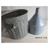 Galvanize Bucket and Large Funnel