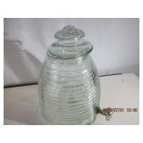 Beehive Style Glass Juice Dispenser