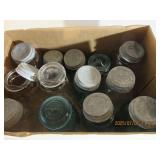 Box of 13 Vintage Quart and Pint Jars