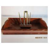 Wood Nut tray with tools