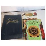 Vegetarian Cookbooks + Binder of Gourmet Magazines