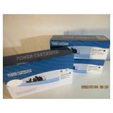 3 Toner Carttridges.