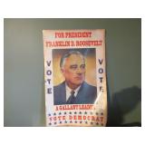 Franklin D Roosevelt Election Poster