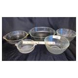 Pyrex and Fire King Bowls and Baking Dish