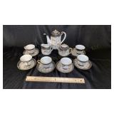 Japanese Enameled Dragon-Ware Tea Set