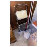 Vintage Stepstool, Vintage Ironing Board, Furnace