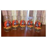 Five 50th Anniversary Warner Bros. Glasses