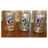 Three Disney McDonalds Millennium Glasses