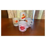 Three Vintage McDonalds Coffee Mugs and One Dairy