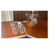 Twelve Nestle Globe Pattern Cocoa Mugs w/ Stand