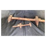 Two Vintage Wood Scribes