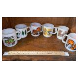 Fire King and Glasbake Coffee Mugs