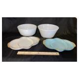 Fire King Bowls and Fire King Serving Trays