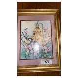 Framed Hand Painted Connie Murphy Signed