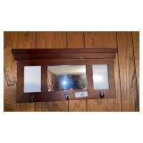 Hall Mirror Coat Rack Picture Frame 23 x 11