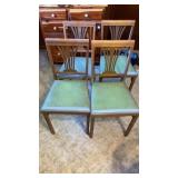Four Wooden Folding Chairs