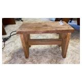 Barnwood Stool 14 x 7.5 x 9.5