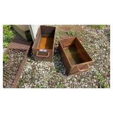 Two Steel Battery Boxes