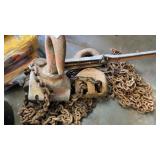 Chain Hoist, Come-a-Long, and Chain w/ Hooks