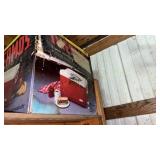 Cabinet Doors, Hanging Light, Motor Parts, and