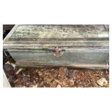 Vintage Wooden Toolbox w/ Tools 35.5 x 13.5 x 15